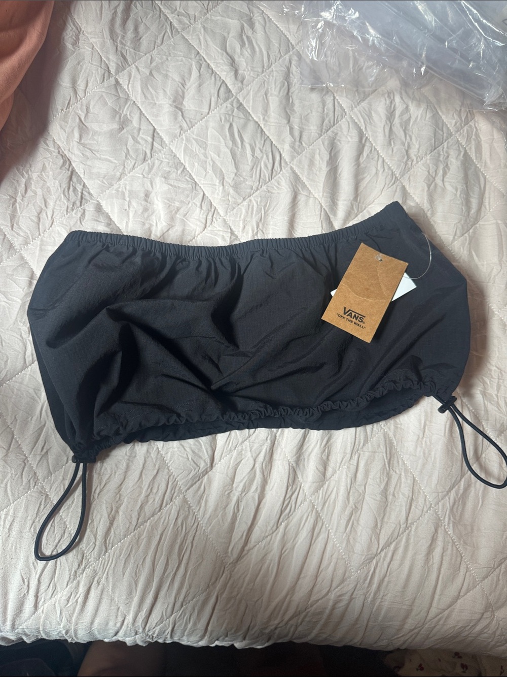 Vans Black Drawstring Bandeau